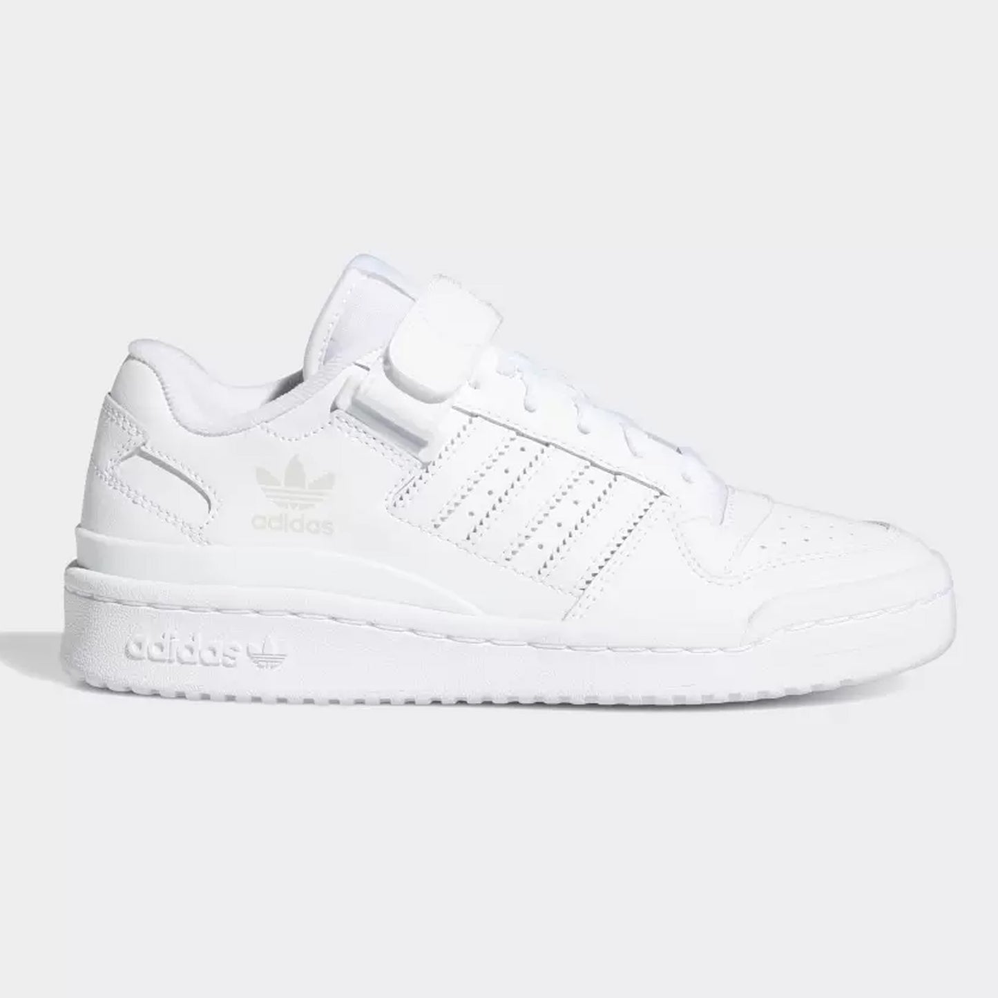 フォーラム レジャー マジック テープ ローカット バスケットボール スニーカー ホワイト adidas アディダス トレフォイル