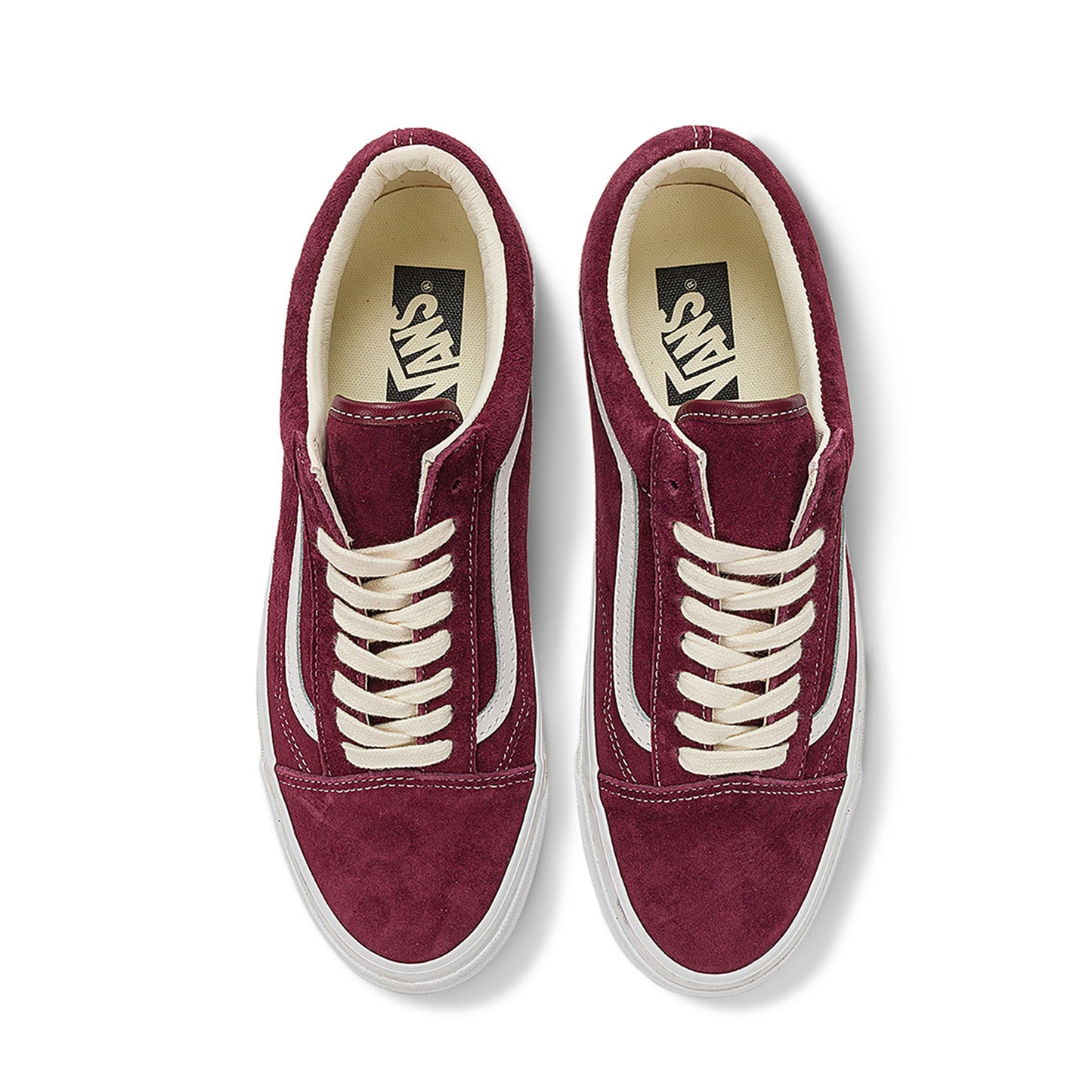 Vans 公式 プレミアム Old Skool 36 ワインレッドレザースニーカー
