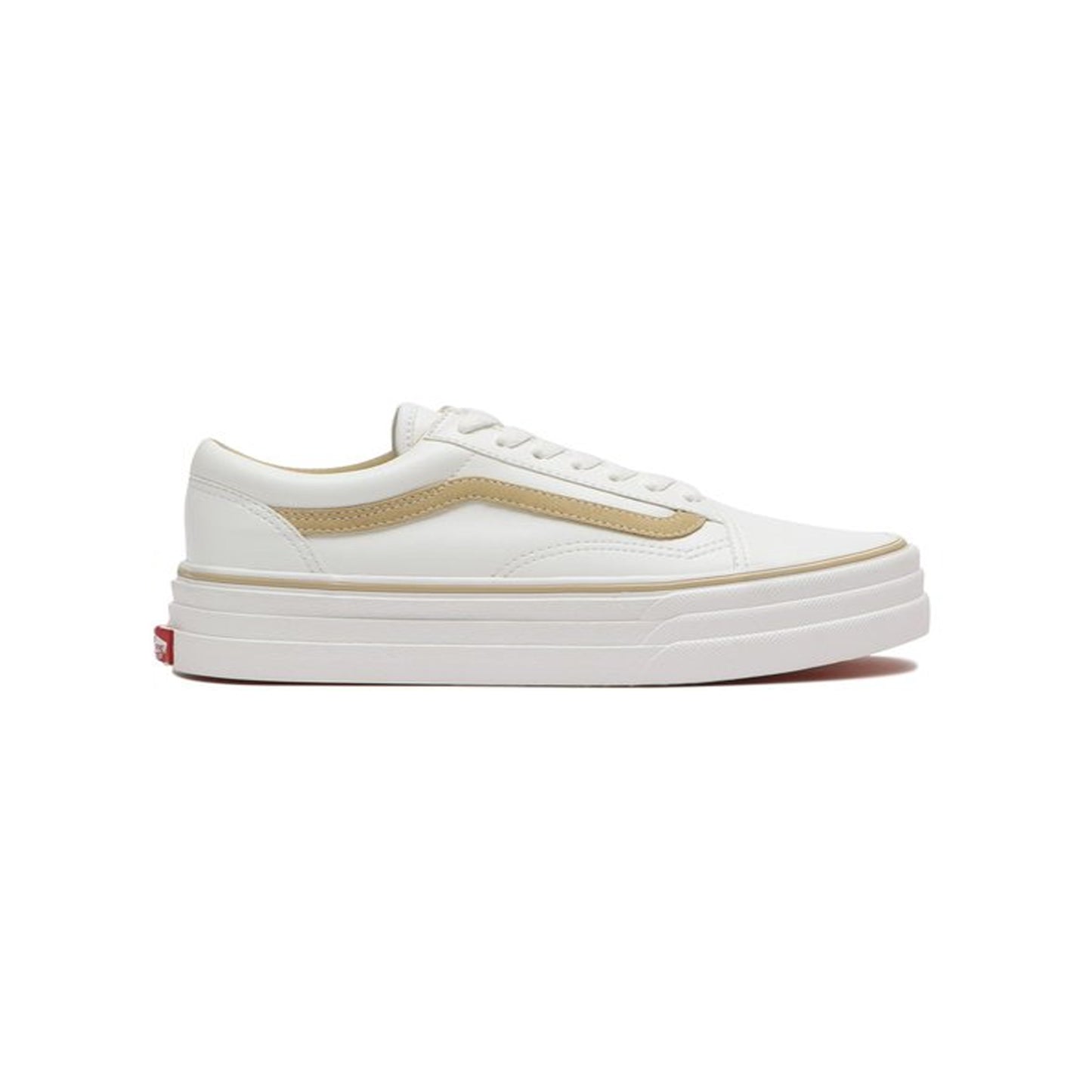 Vans V36CF 3SOLE　OLD SKOOL 3SOLE　WHITE/BEIGE