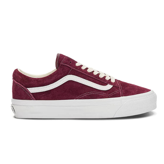 Vans 公式 プレミアム Old Skool 36 ワインレッドレザースニーカー